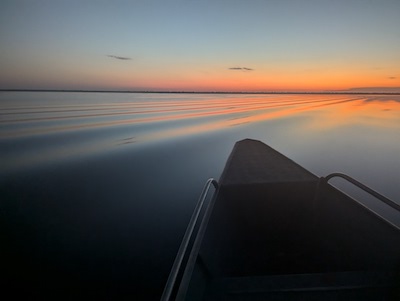 sunrise over the rio negro