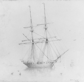 drawing of ship